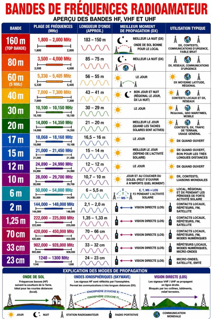 propagation bande frequence